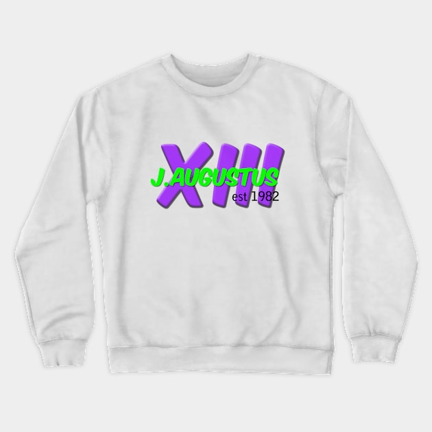 Main Logo (Purple/Green) Crewneck Sweatshirt by J. Augustus